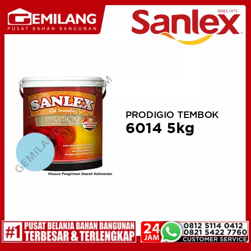 SANLEX PRODIGIO CAT TEMBOK 6014 VENICE BLUE 5kg