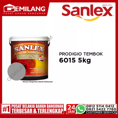 SANLEX PRODIGIO CAT TEMBOK 6015 GRANITE GREY 5kg