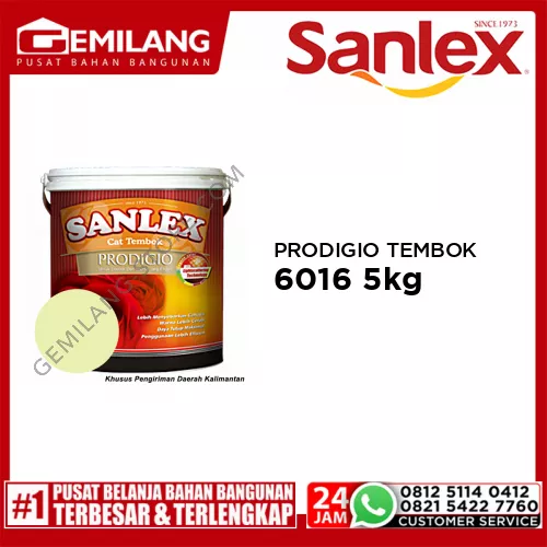 SANLEX PRODIGIO CAT TEMBOK 6016 PAPERLACE 5kg