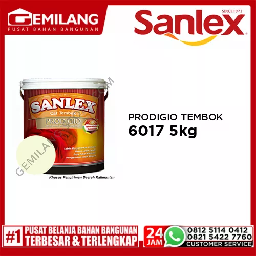 SANLEX PRODIGIO CAT TEMBOK 6017 LIME 5kg