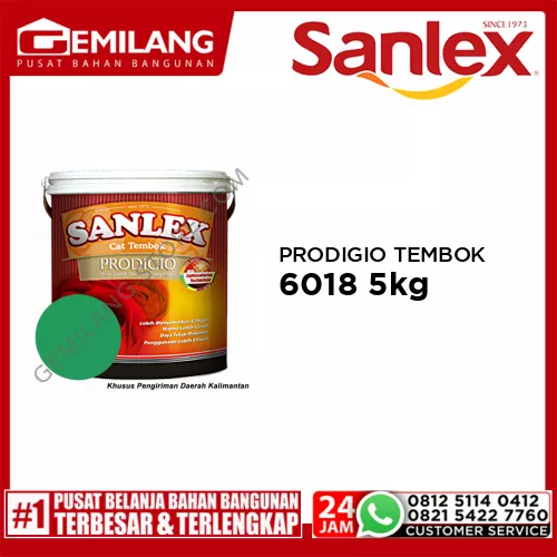 SANLEX PRODIGIO CAT TEMBOK 6018 BLUEGRASS 5kg