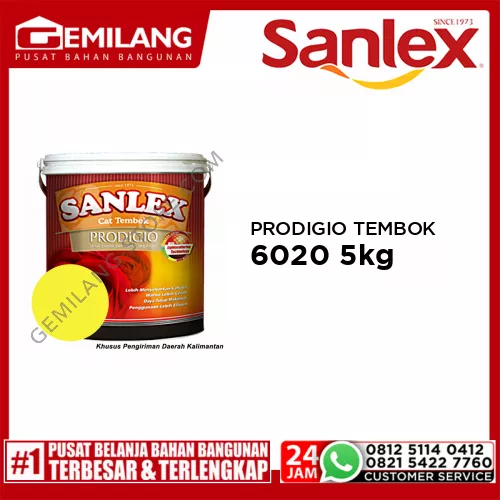 SANLEX PRODIGIO CAT TEMBOK 6020 LIME YELLOW 5kg