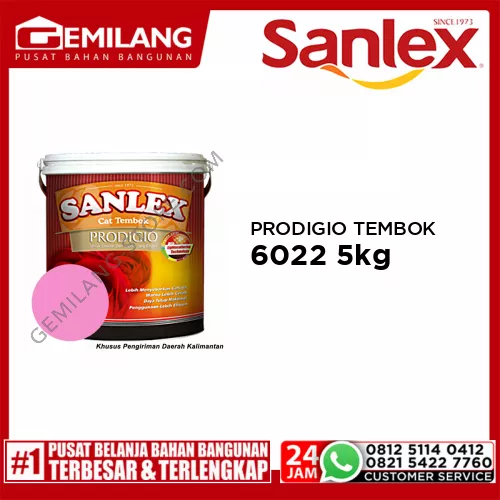 SANLEX PRODIGIO CAT TEMBOK 6022 ZINNIA SCENT 5kg