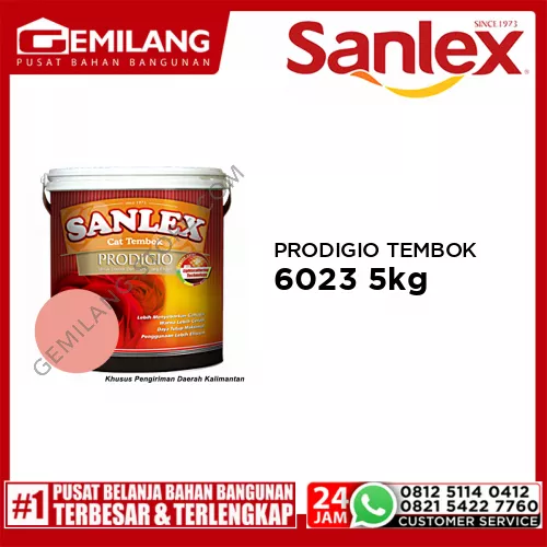 SANLEX PRODIGIO CAT TEMBOK 6023 WARLEY ROSE 5kg