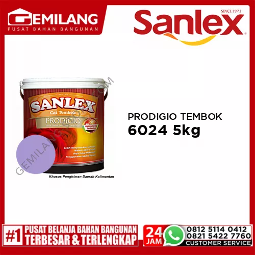 SANLEX PRODIGIO CAT TEMBOK 6024 MAGIC PURPLE 5kg