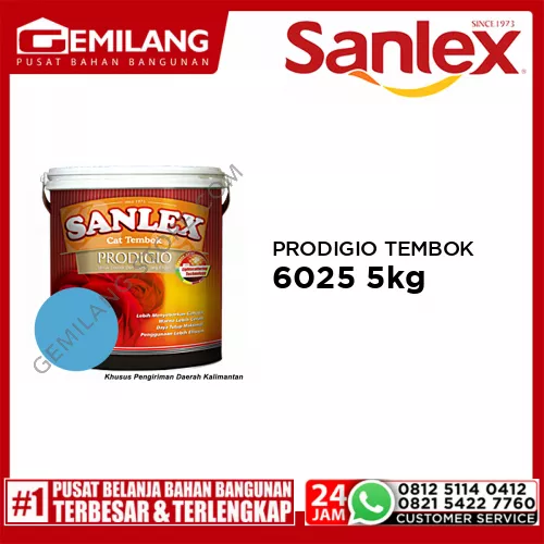 SANLEX PRODIGIO CAT TEMBOK 6025 CERULEAN 5kg