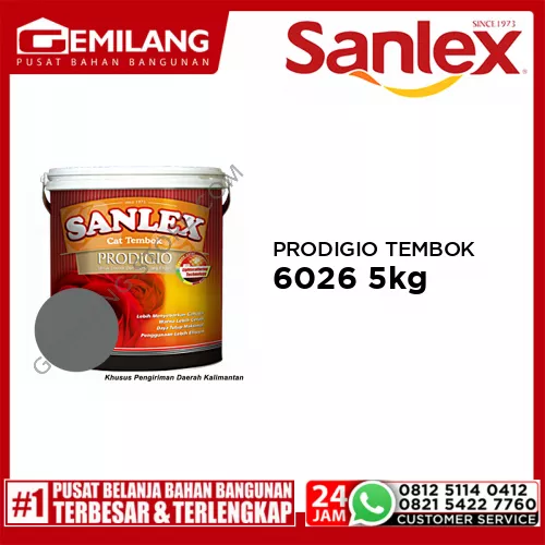 SANLEX PRODIGIO CAT TEMBOK 6026 YL GREY 5kg