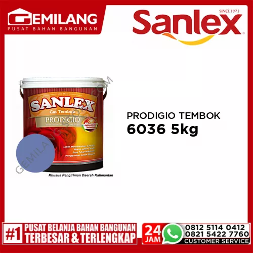 SANLEX PRODIGIO CAT TEMBOK 6036 TIARA 5kg