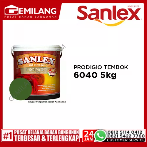 SANLEX PRODIGIO CAT TEMBOK 6040 AUTUMN GREEN 5kg