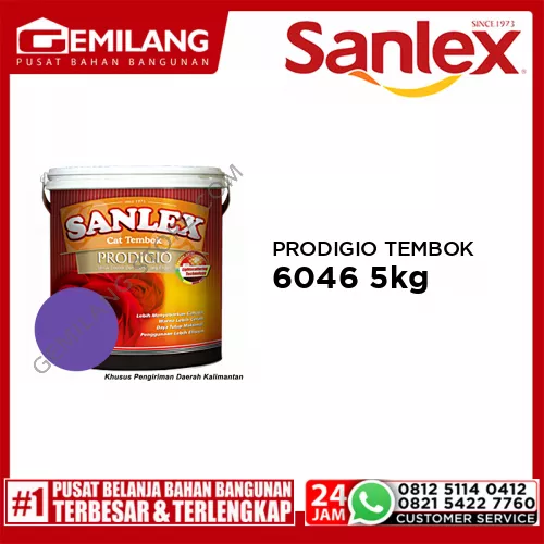 SANLEX PRODIGIO CAT TEMBOK 6046 DAUPNE RED 5kg