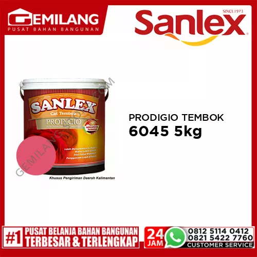 SANLEX PRODIGIO CAT TEMBOK 6045 TRAILING PINK 5kg
