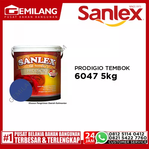 SANLEX PRODIGIO CAT TEMBOK 6047 MIDNIGHT BLUE 5kg