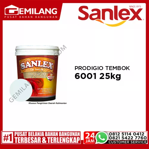 SANLEX PRODIGIO CAT TEMBOK 6001 WHITE PLUS 25kg