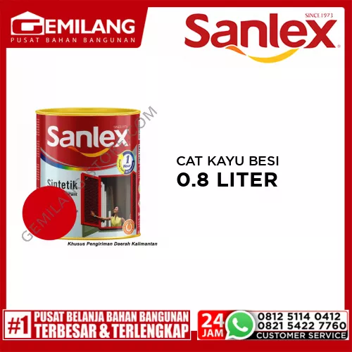 SANLEX PRODIGIO CAT K.BESI 6205 ORIENTAL RED 0.8ltr