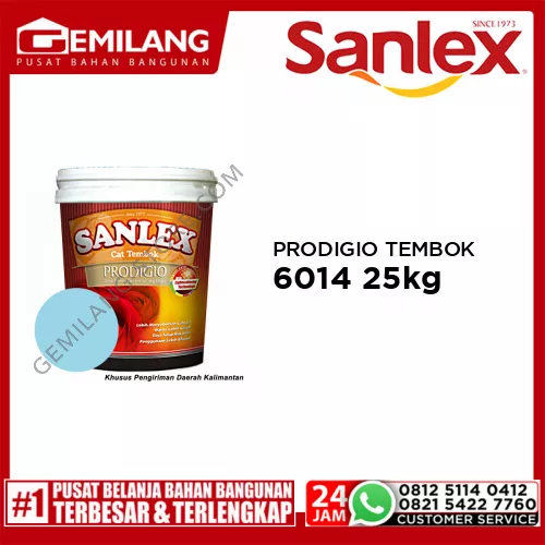 SANLEX PRODIGIO CAT TEMBOK 6014 VENICE BLUE 25kg