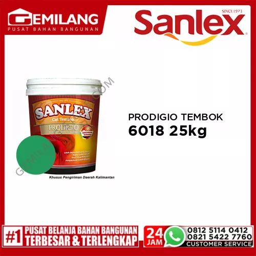 SANLEX PRODIGIO CAT TEMBOK 6018 BLUEGRASS 25kg