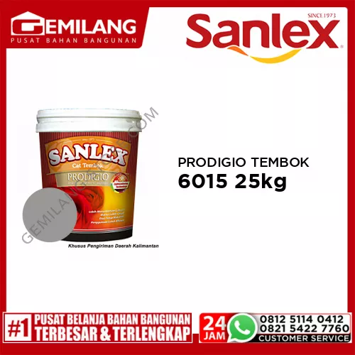 SANLEX PRODIGIO CAT TEMBOK 6015 GRANITE GREY 25kg