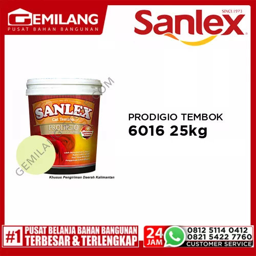SANLEX PRODIGIO CAT TEMBOK 6016 PAPERLACE 25kg