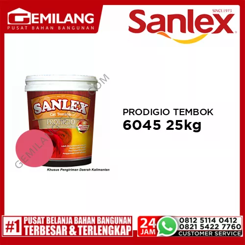 SANLEX PRODIGIO CAT TEMBOK 6045 TRAILING PINK 25kg