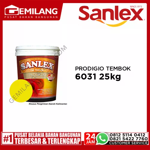SANLEX PRODIGIO CAT TEMBOK 6031 SUNRAY 25kg