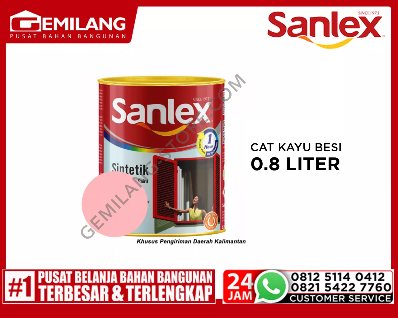 SANLEX PRODIGIO CAT K.BESI 6204 PINK 0.8ltr