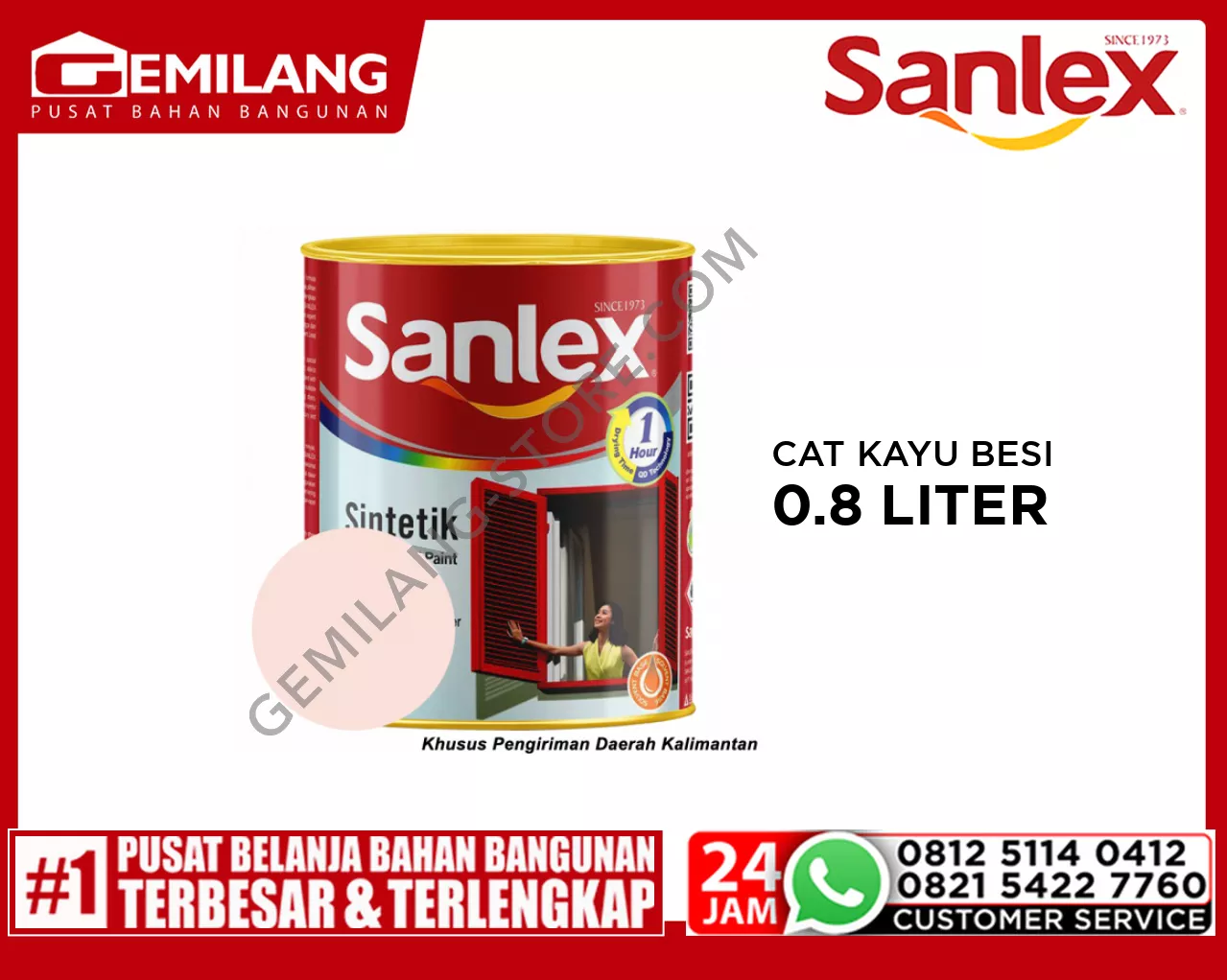 SANLEX PRODIGIO CAT K.BESI 6400 ROSE 0.8ltr