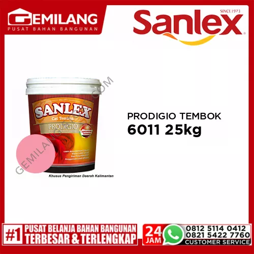 SANLEX PRODIGIO CAT TEMBOK 6011 PINK 25kg