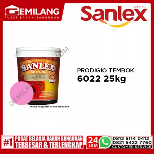 SANLEX PRODIGIO CAT TEMBOK 6022 ZINIA SCENT 25kg