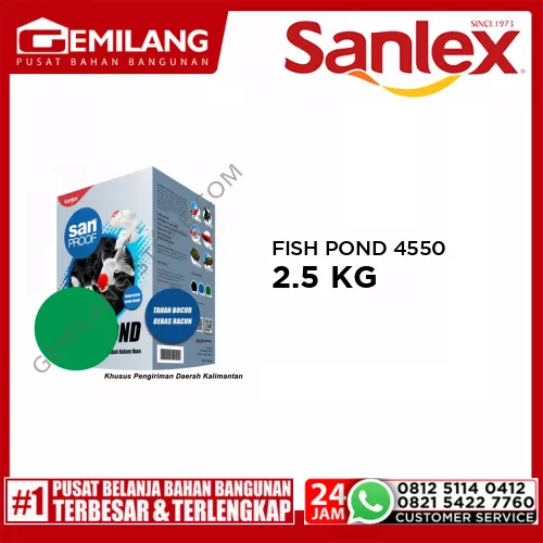SANPROOF FISH POND 4550 GREEN 2.5kg