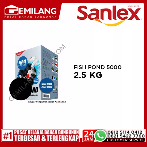 SANPROOF FISH POND 5000 BLACK 2.5kg