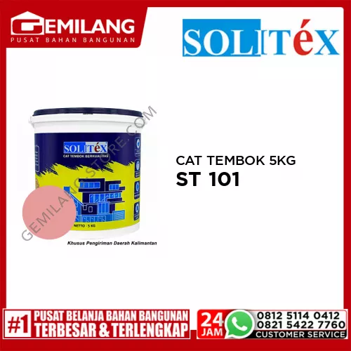 SOLITEX CAT TEMBOK 5KG MRH JAMBU ST 101