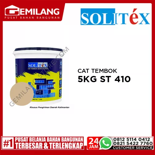 SOLITEX CAT TEMBOK 5KG COKLAT KENCANA ST 410