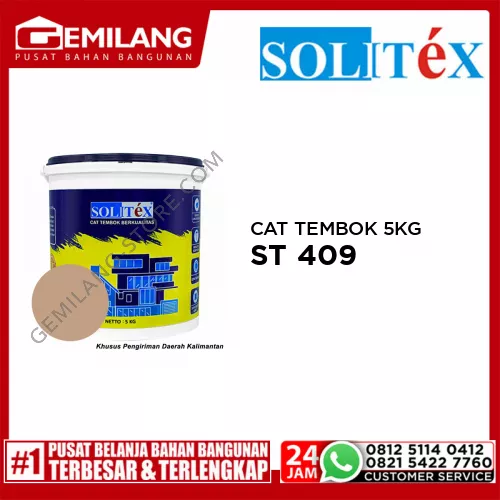 SOLITEX CAT TEMBOK 5KG COKLAT MOCCA ST 409