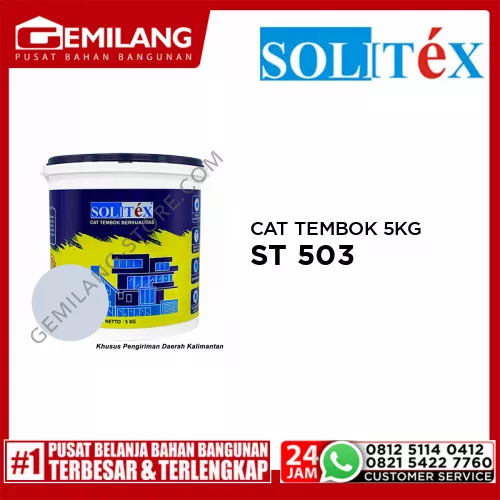 SOLITEX CAT TEMBOK 5KG BR LAUT ST 503