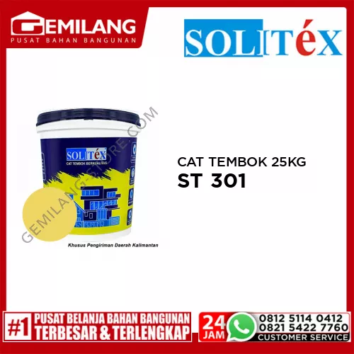 SOLITEX CAT TEMBOK 25 KG KUNING KECAPI ST 301