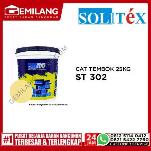 SOLITEX CAT TEMBOK 25 KG KUNING GADING ST 302
