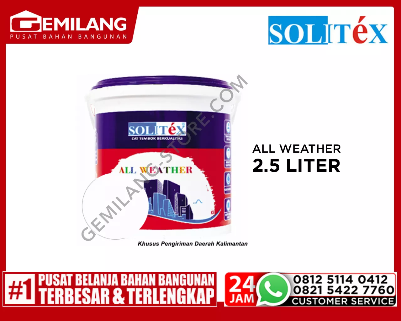 ASTEX ALL WEATHER EXT.2.5 LTR FAIR WHITE NAW.004