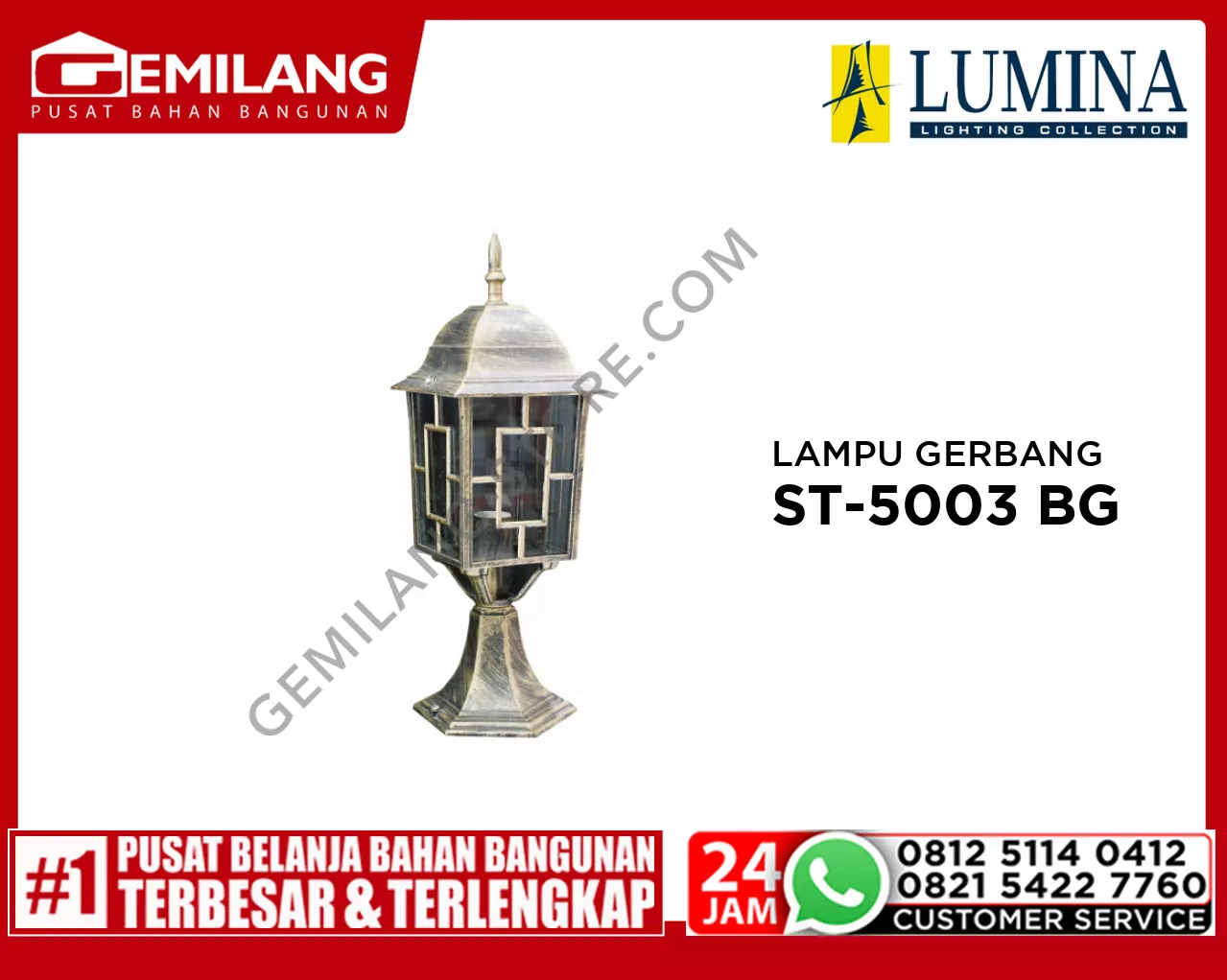 LAMPU GERBANG ST-5003 BG