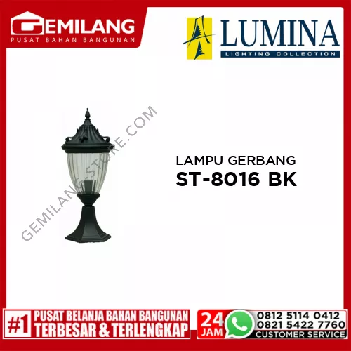 LAMPU GERBANG ST-8016 BK