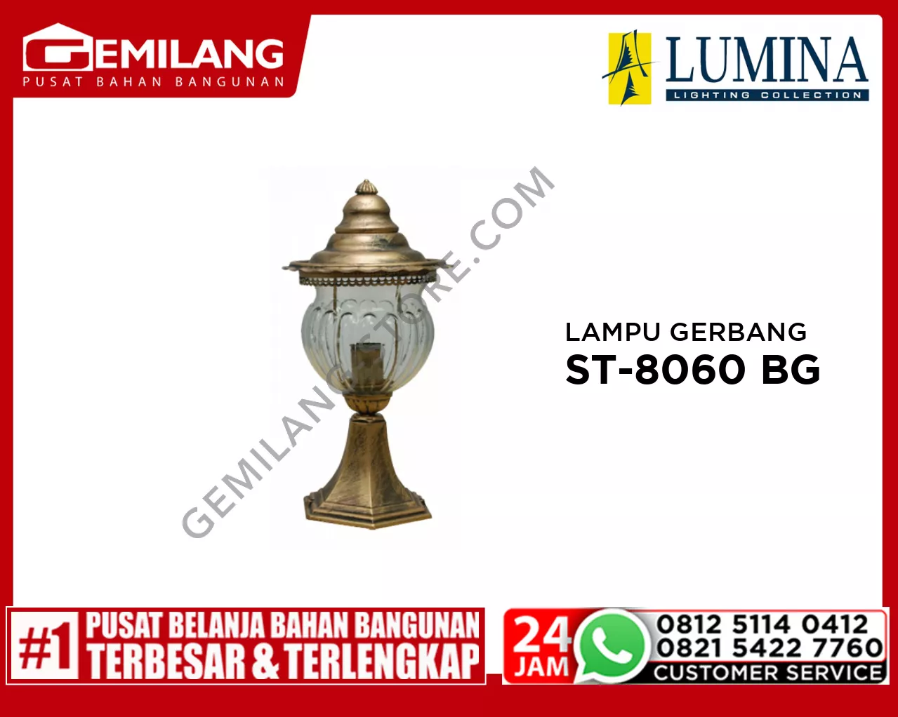 LAMPU GERBANG ST-8060 BG