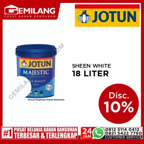 JOTUN MAJESTIC BEAUTY SHEEN WHITE 18ltr