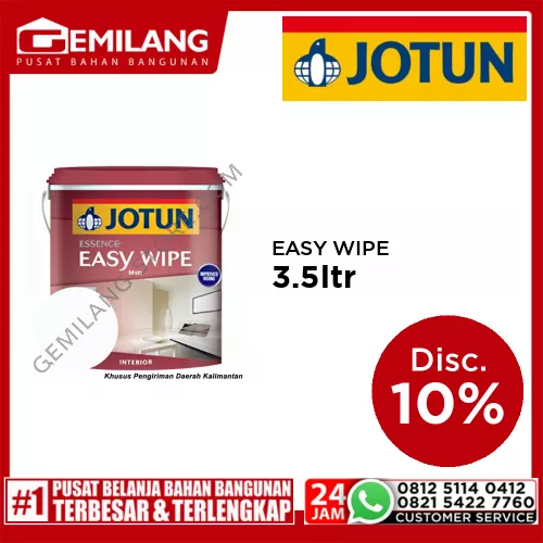 JOTUN ESSENCE EASY WIPE WHITE 3.5ltr