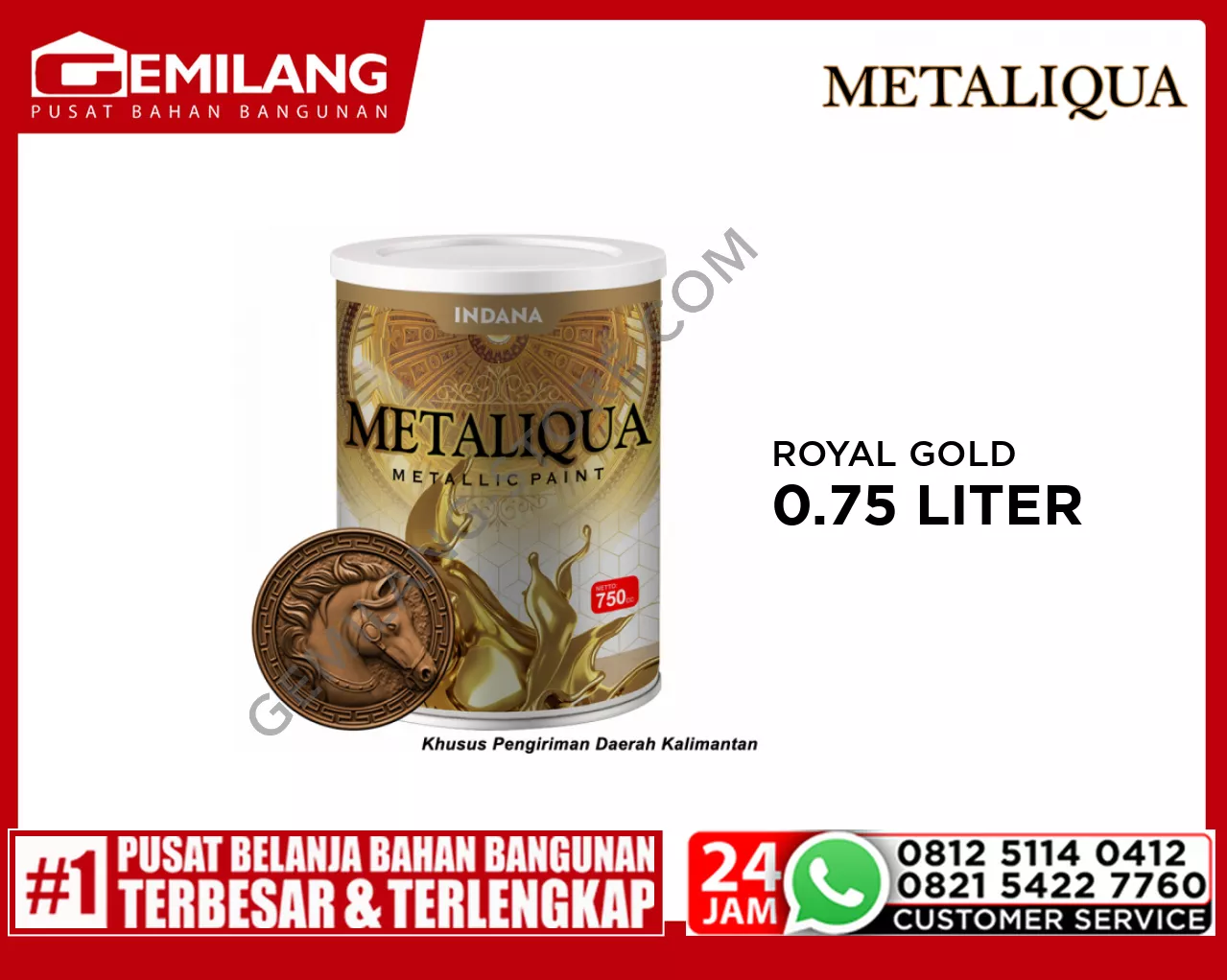 METALIQUA ROYAL GOLD 0.75ltr (1524402)