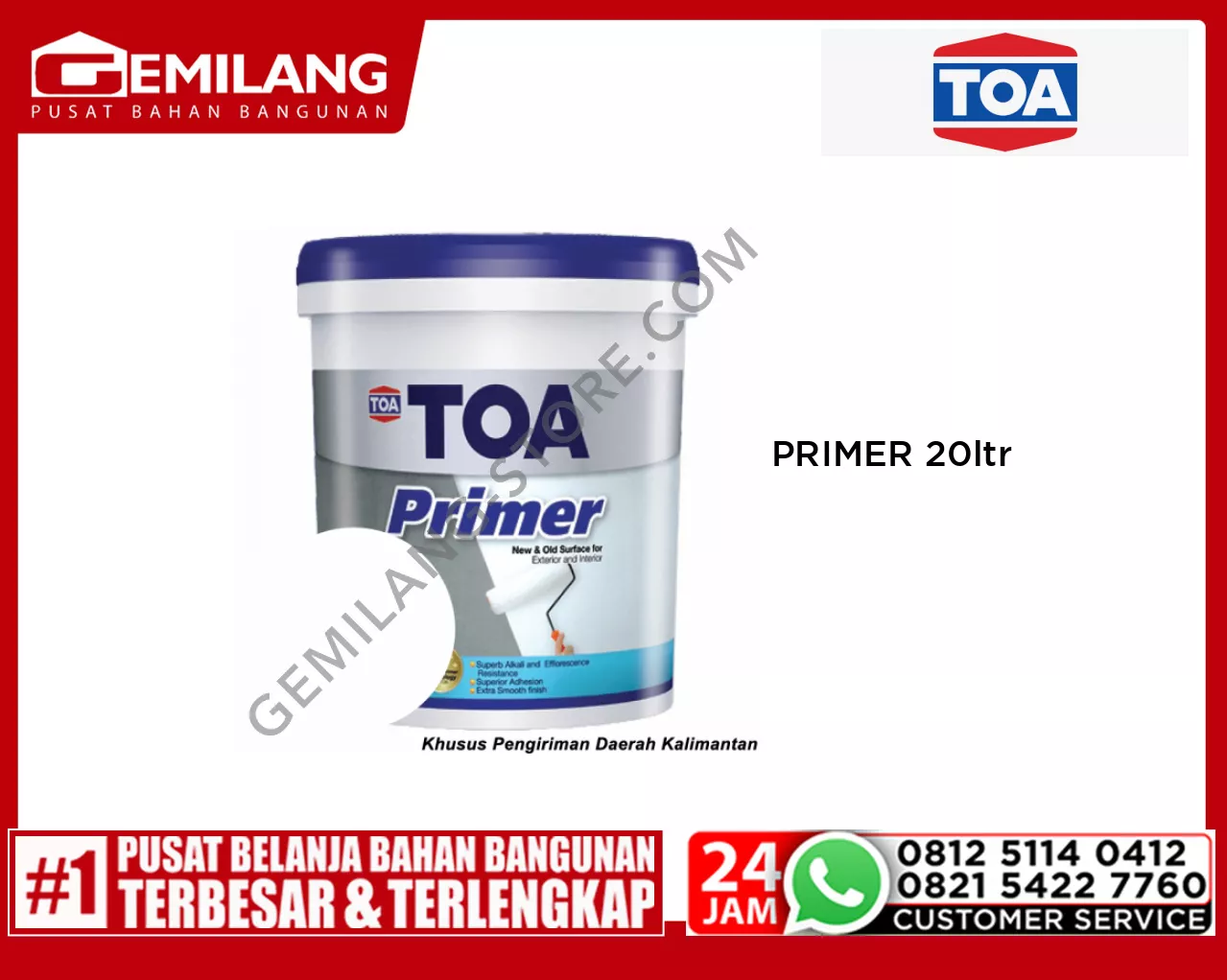TOA PRIMER 20ltr (11030-0001P2)