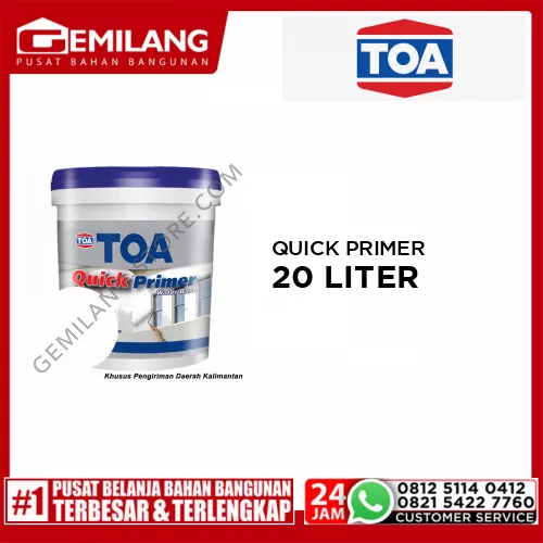 TOA QUICK PRIMER WATER BASE 20ltr (11030-0002P2)