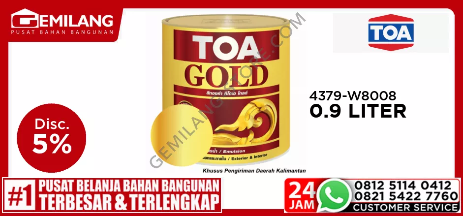 TOA GOLD 4379-W8008 0.9ltr