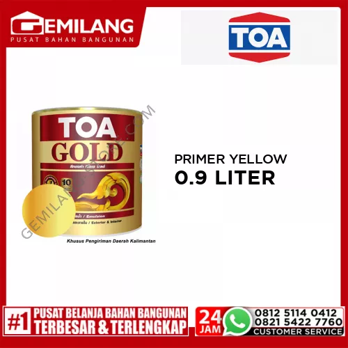 TOA GOLD PRIMER YELLOW 4372-PW222 0.9ltr