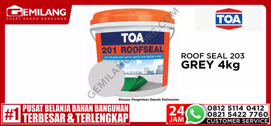 TOA ROOF SEAL 201 GREY 4kg