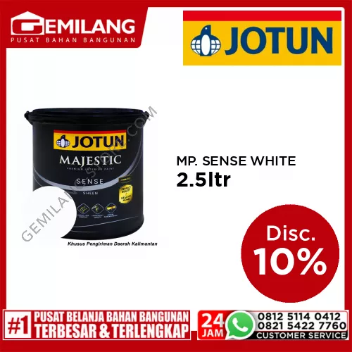 JOTUN MAJESTIC PERFECT SENSE WHITE 2.5ltr