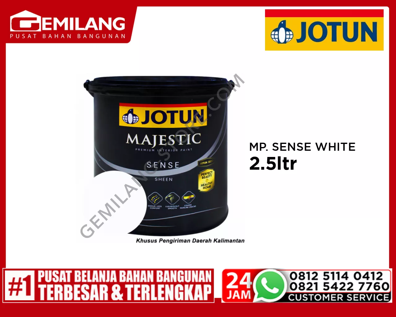 JOTUN MAJESTIC PERFECT SENSE WHITE 2.5ltr